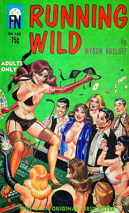 Cover of "Running Wild" by Myron Kosloff (pseudonym for Paul Little). Illustration af Eric Stanton. Public Domain.