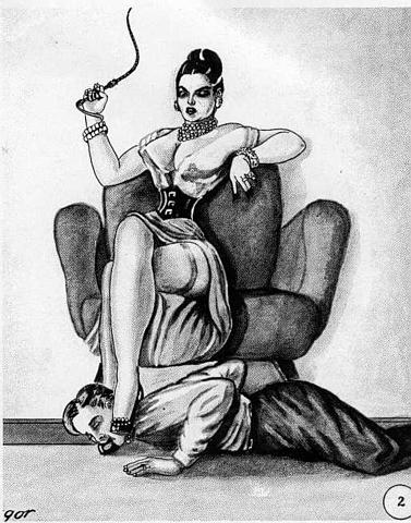 ”The Whip Hand”. Art by Gregor. Public Domain.