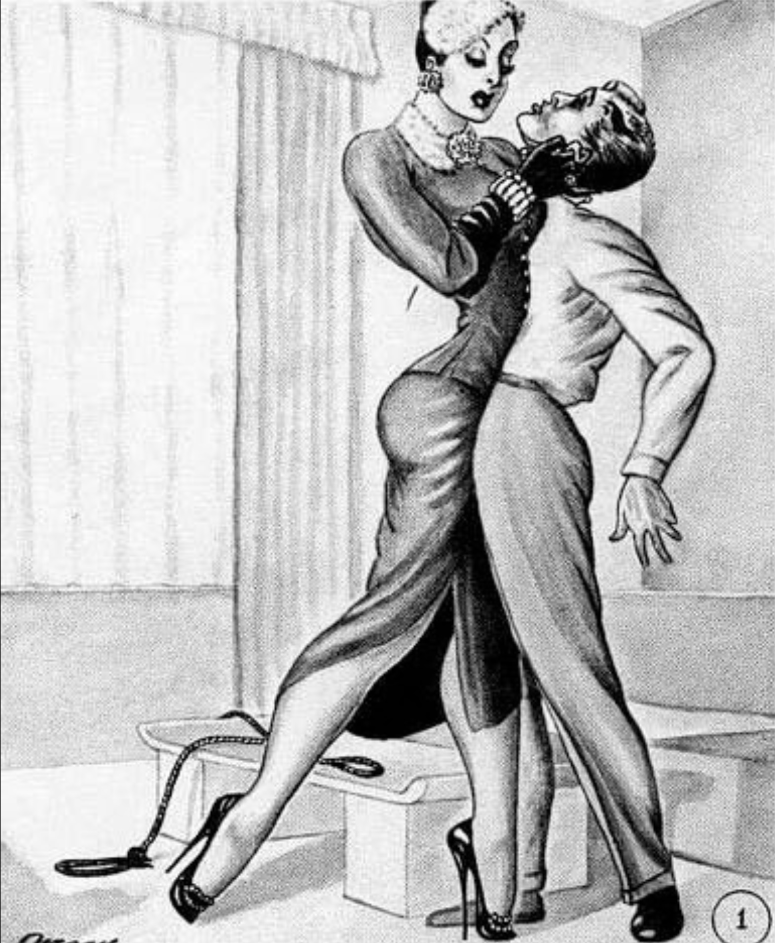 Femdom Art by Gregor. Public Domain