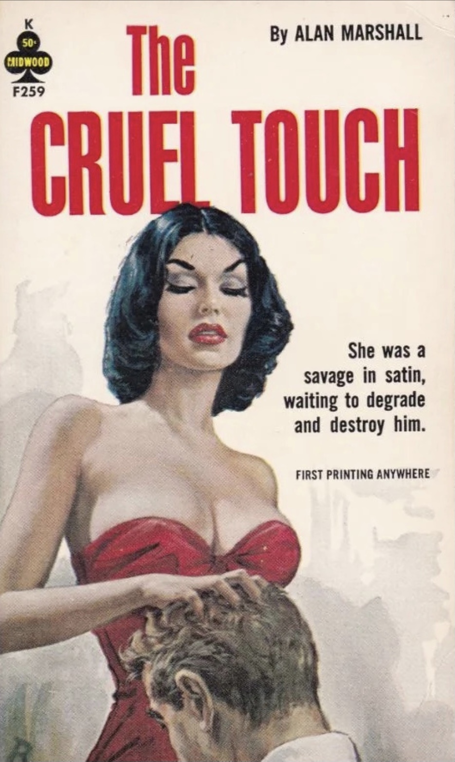 The Cruel Touch af Alan Marshall (Pseudonym af Donald Westlake). Cover af Paul Rader. Fair-Use.