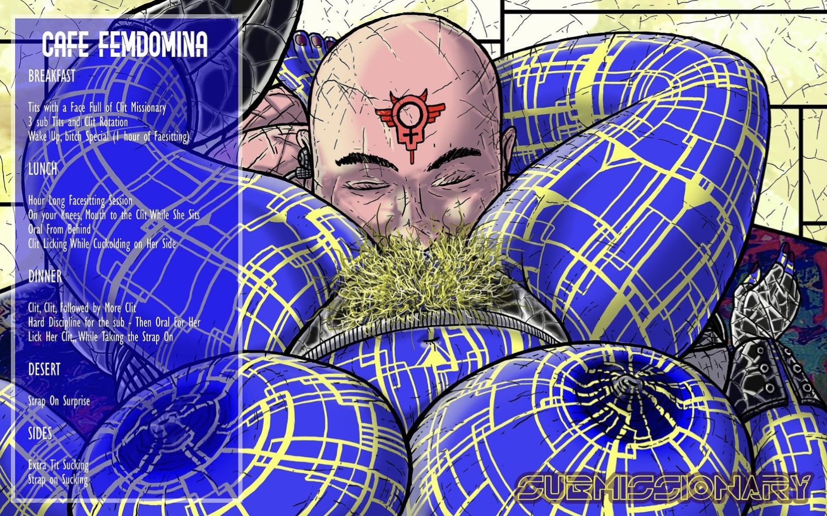 Café Femdomina’ Art by Submissionary. All Rights Reserved. By permission of Submissionary.