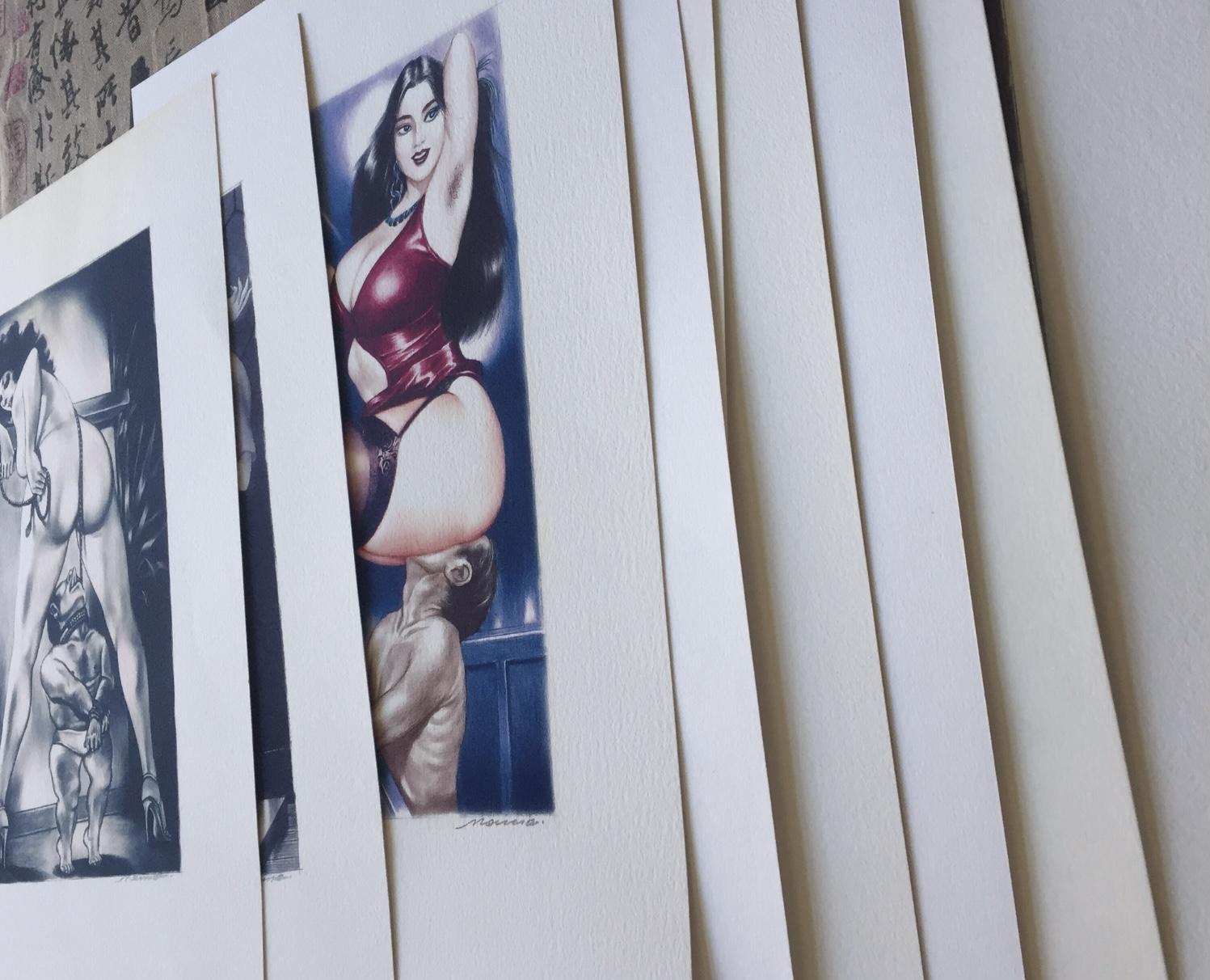 Ægte sjældne Namio Harukawa litografier fra min samling. De er yderst sjældne og udstilles normalt på museum.